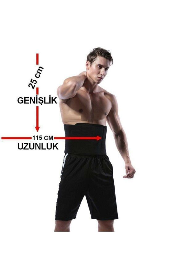 Dr. Cornell Thermal Sauna Belt Waist Corset Athlete Belt Slimming Belt Neoprene Sweat Belt 115 X 25 Cm Trendyol