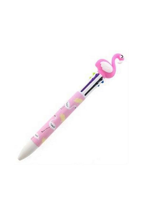Mikro-Sc-a102Flamingo- 6-color Ballpoint Pen Set 1
