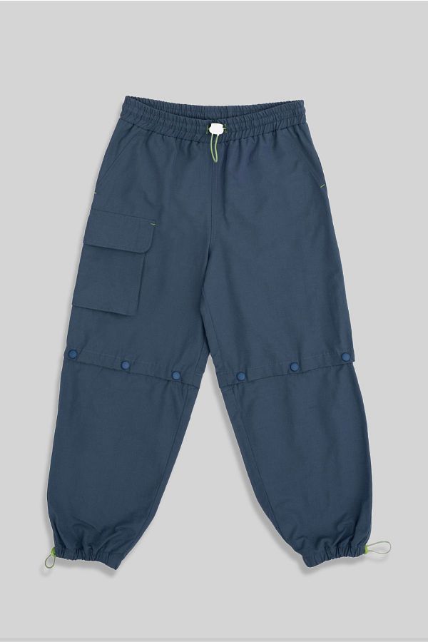 minojoy Latne Blue Snap On Shorts Pants for Boys Trendyol