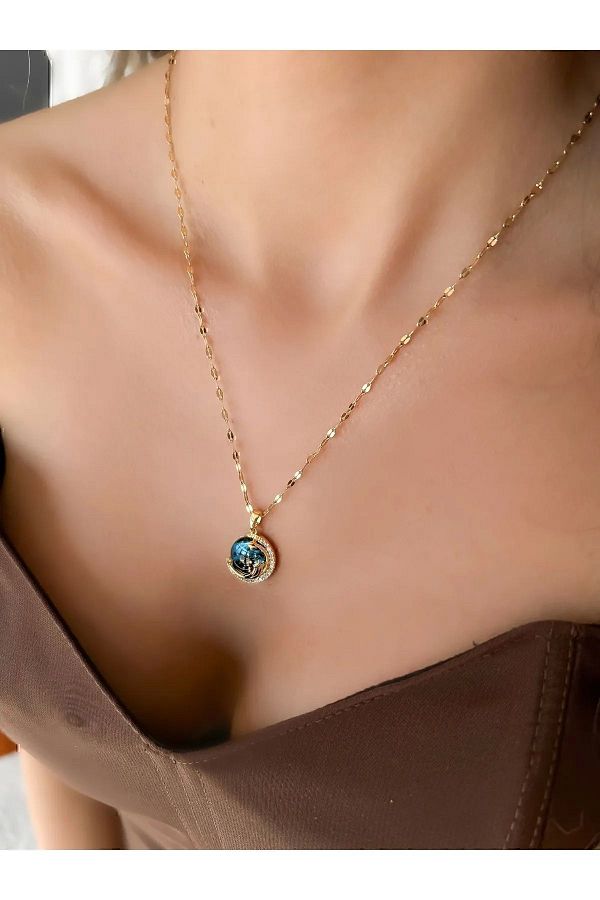 Space stone necklace new arrivals