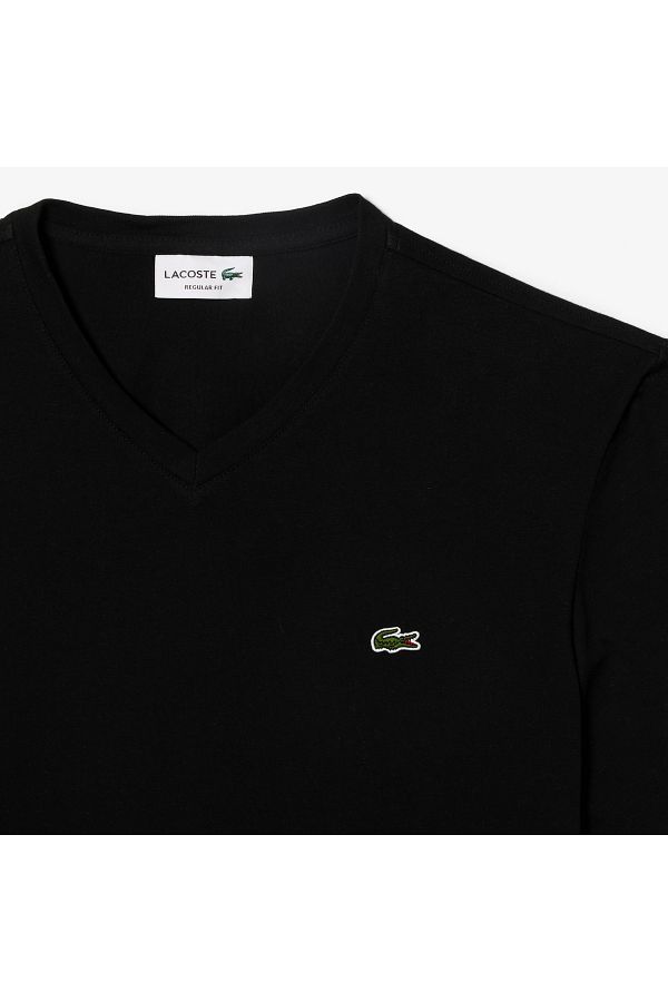 T shirt lacoste homme noir store