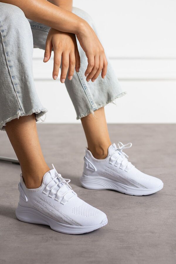 en7-Unisex White Ice Knitwear Sneaker - Πλενόμενα και άνετα αθλητικά παπούτσια χωρίς οσμή 015 1
