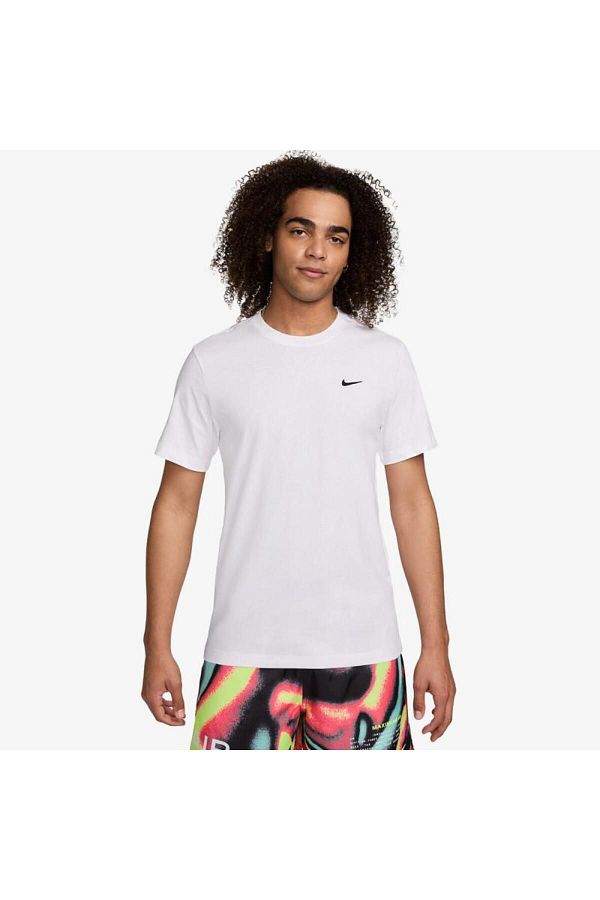 Nike Men s T Shirt Embroidered Swoosh Cotton