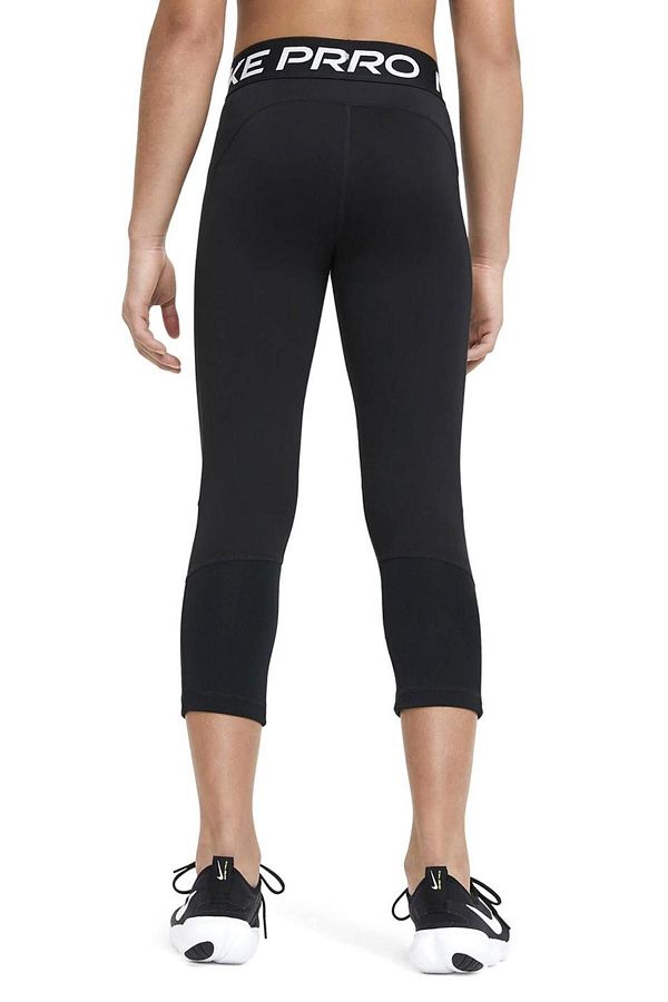 Nike Pink Pro Dri Fit 3 4 Length Girl s Capri Tights Trendyol