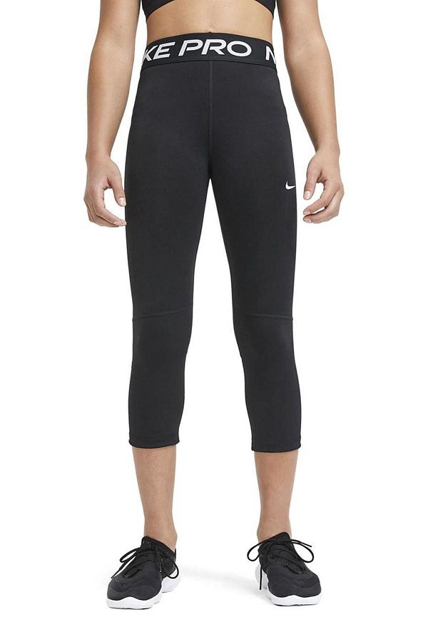 Nike Pink Pro Dri Fit 3 4 Length Girl s Capri Tights Trendyol