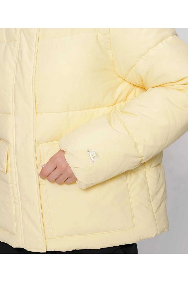 Champion Legacy Yellow Women s Puffer Coat Trendyol