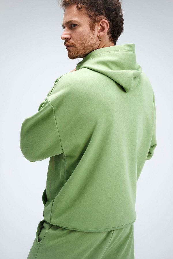 gothamvibes Men s Timeless Oversize Pistachio Green Hoodie Sweatshirt Trendyol