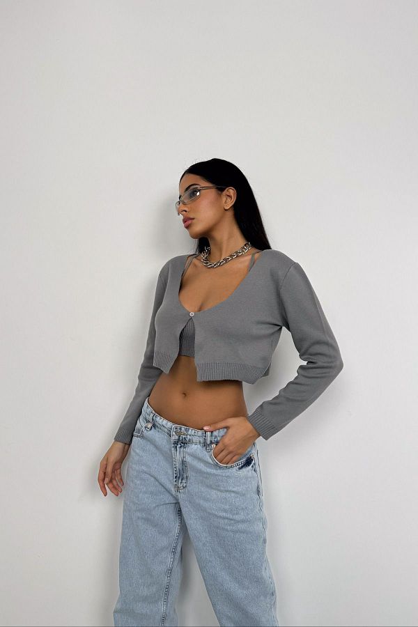 Blouse and cardigan set hotsell