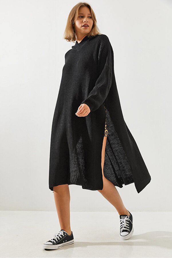 Longpullover Langer Pullunder Mit Schlitz Pulli Langer