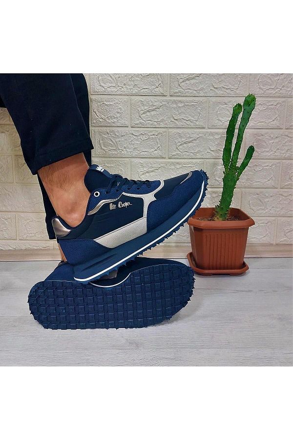 Lee cooper navy blue running shoes sales