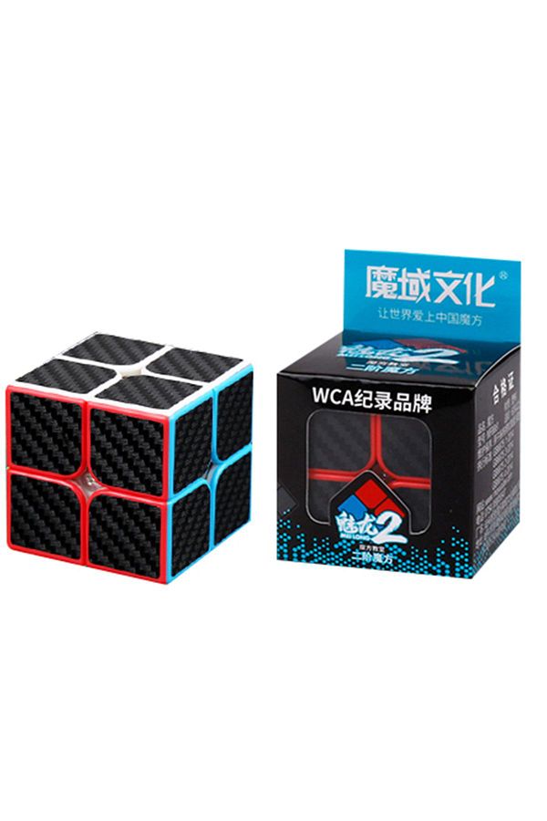 TOYFEST-Moyu Fiber Carbon 2X2 Cube - Fast Cubic Intelligence and Patience Cube 1