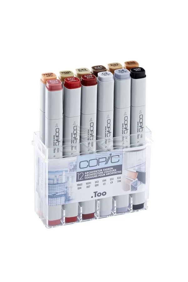 Copic-Set of 12 Markers - Architecture Colors 1