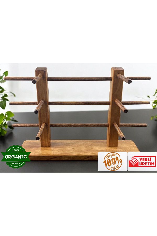 Dnz-حامل نظارات خشبي مطلي 2×3، عبوة من 6 قطع 1