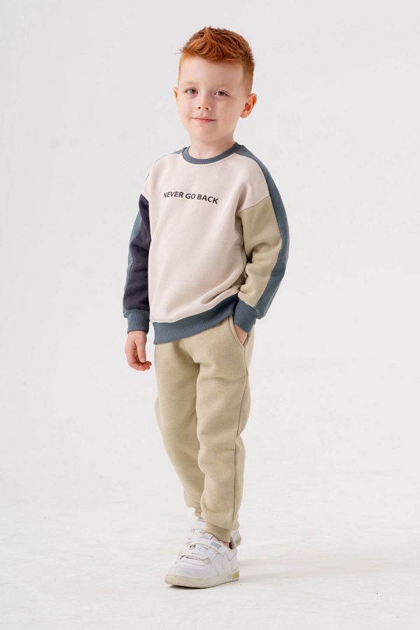 HAUSEkids 2 5 Years Old Boy Green Tracksuit Set Never Go Back