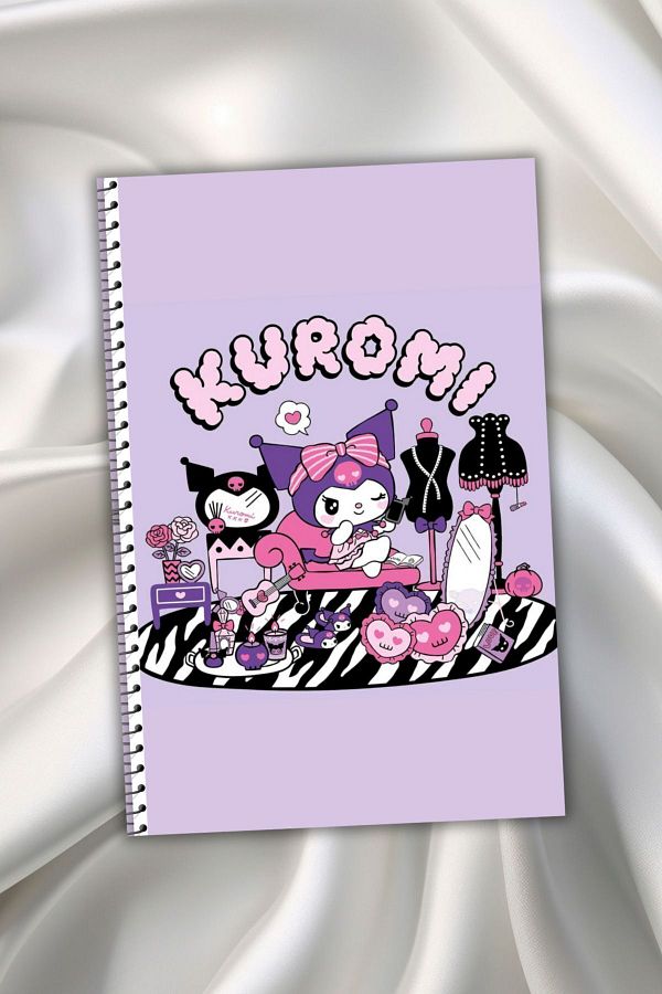 daily notebook-64 Pages Kuromi Lined A5 School Notebook 1