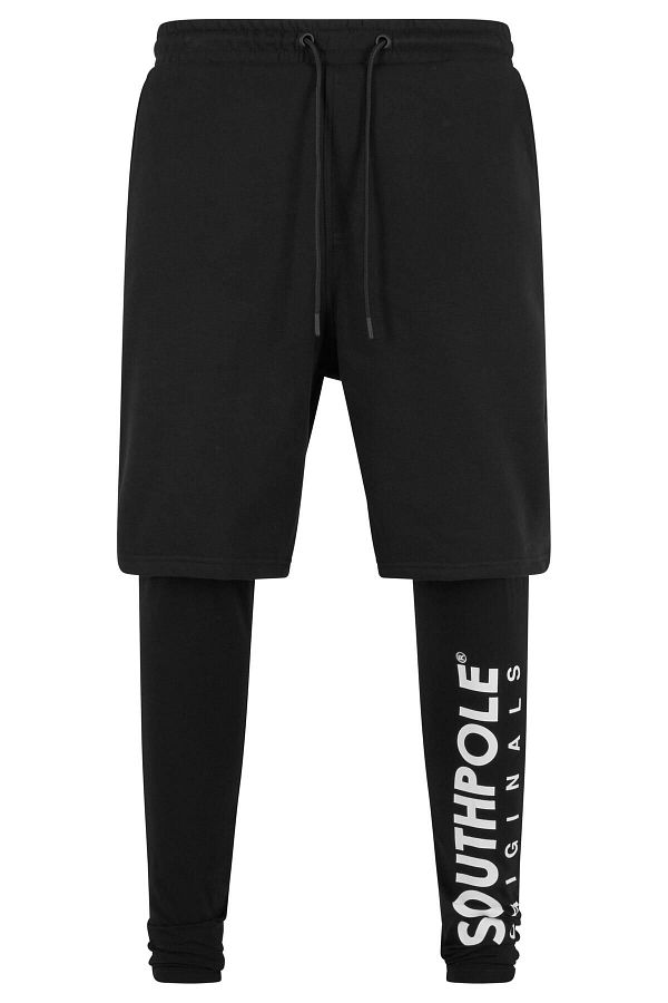 Southpole-Herren Southpole Fleece-Shorts mit Leggings 1