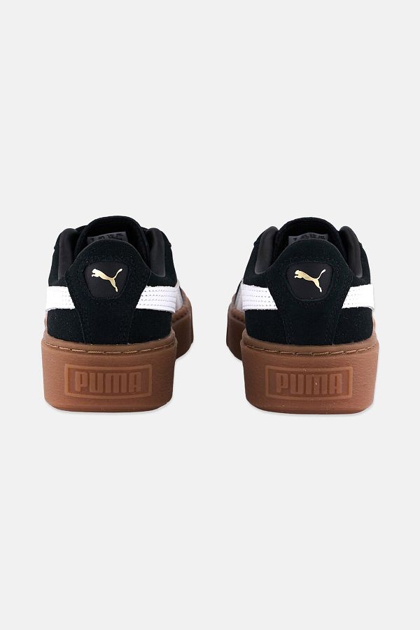 Puma Women Suede Core Platform Shoes Black and White Trendyol