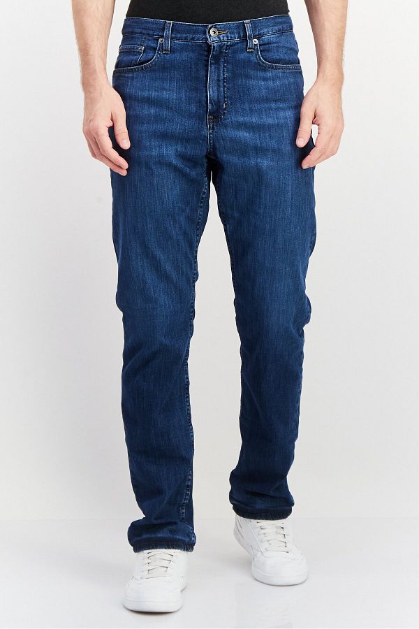 Eddie Bauer Men Classic Fit Straight Leg Washed Denim Blue Trendyol