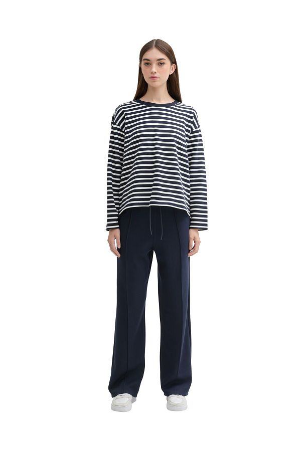 Tom Tailor Denim-Rovné nohavice Scuba Fabric 1