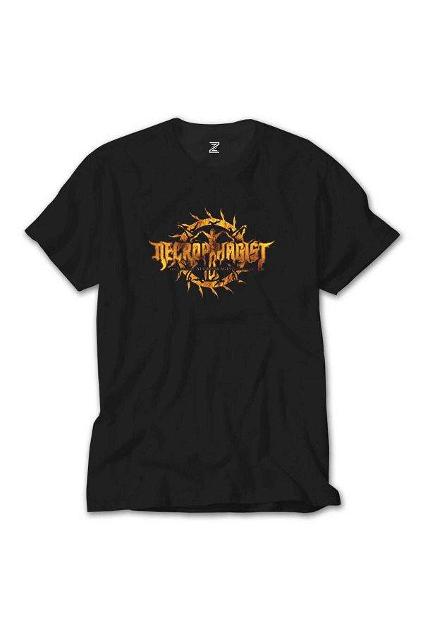 Butik Necrophagist Logo Black T Shirt Trendyol