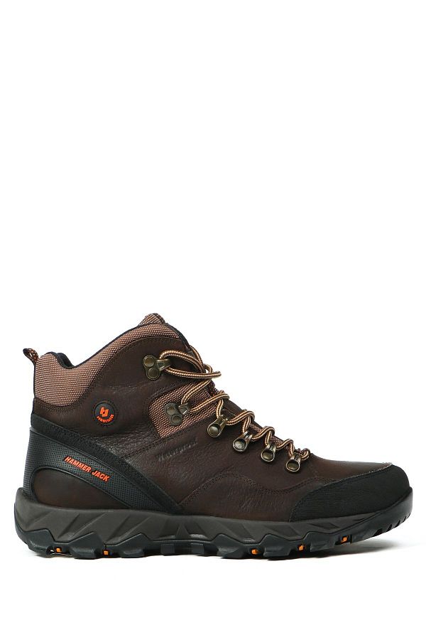 Hammer Jack-Genuine Leather Brown Washed Nubuck Outdoor Men's Boots 1