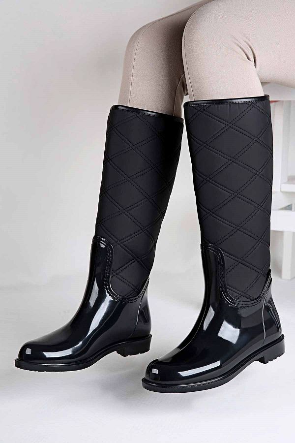 Womens quilted rain boots cheap
