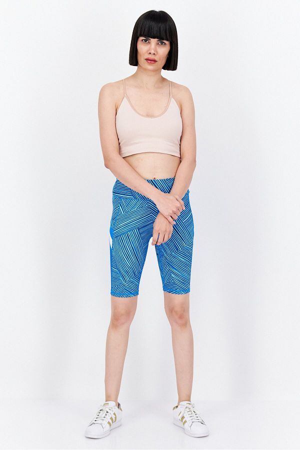 Tommy Hilfiger Sport Women Sport Fir Pull On Training Short Blue Trendyol