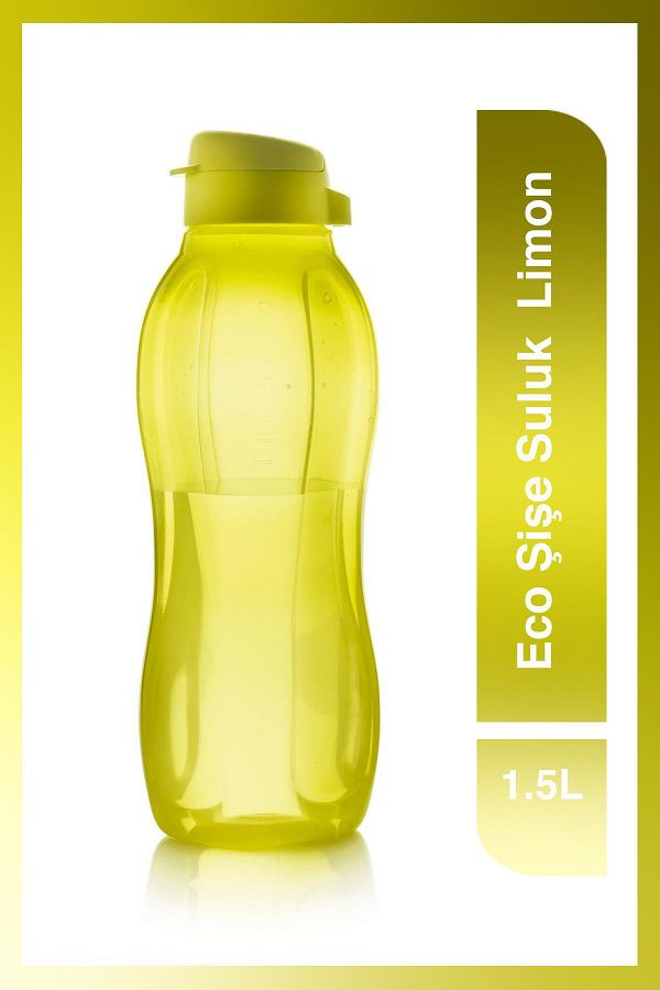 Tupperware-Eco Bottle - Lemon 1.5Lt with Easy Cap and Flask Detail 1