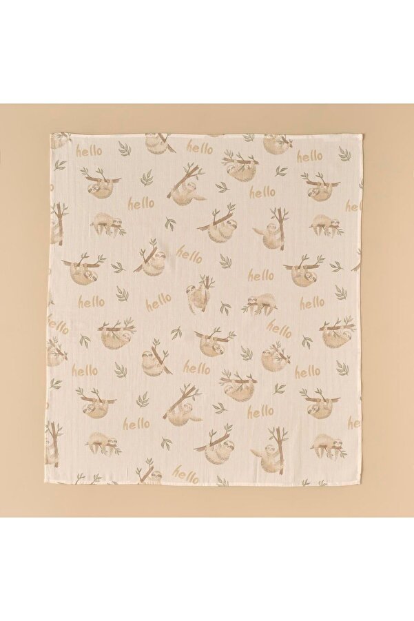 Bella Maison %100 Pamuk Sloth Müslin Pike Bej (90x100 cm)