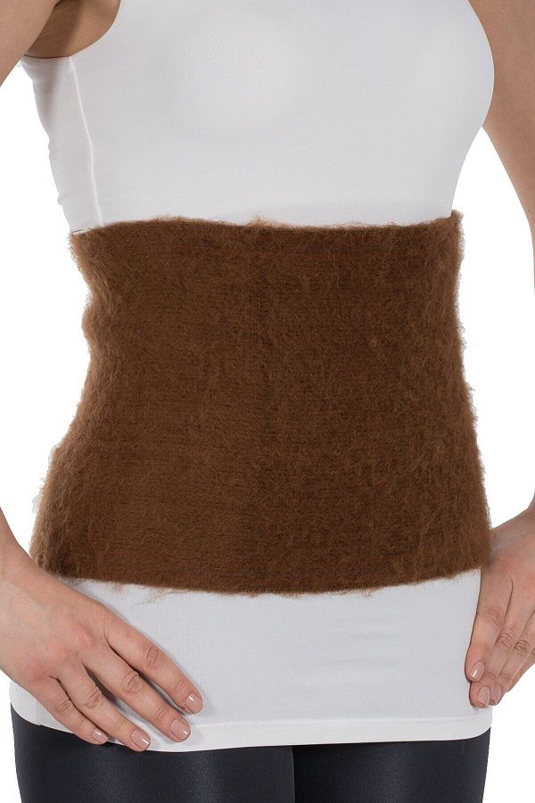 miresa-Nolinahot Camel Hair Wool Waist Corset Waist Girdle Waist Pain Keep Warm Corset with Wool 1