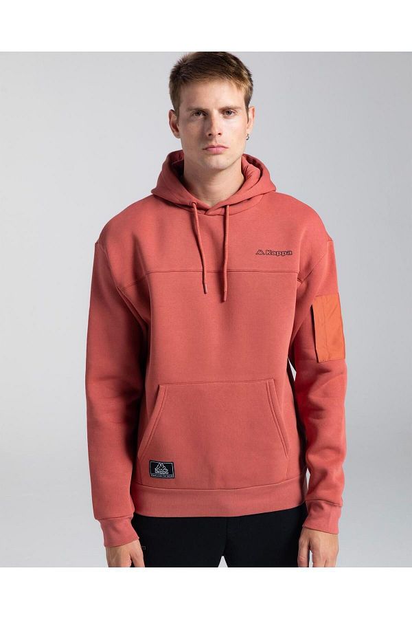Kappa red hoodie mens best sale