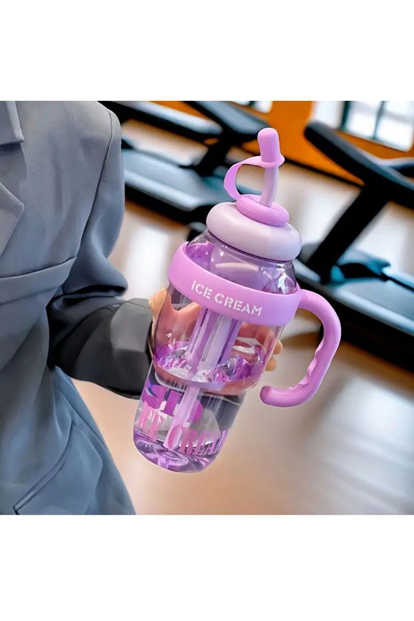 Mi-ÇA HOME-Detox Flask - Pp+Pc Bottle with Strainer, Straw and Bpa Free 1