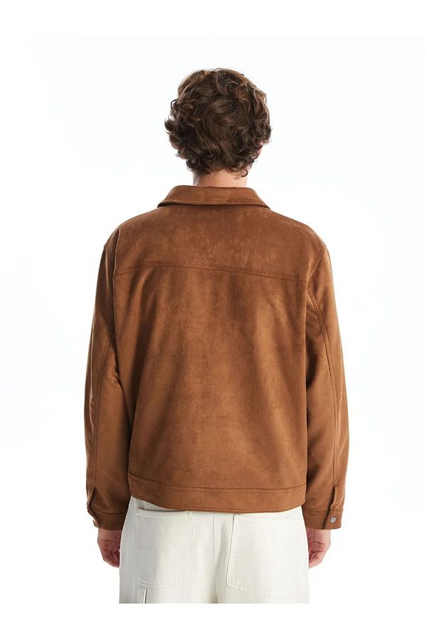 LC Waikiki Xside Camel Feather Standard Fit Shirt Collar Suede Men s Coat Trendyol