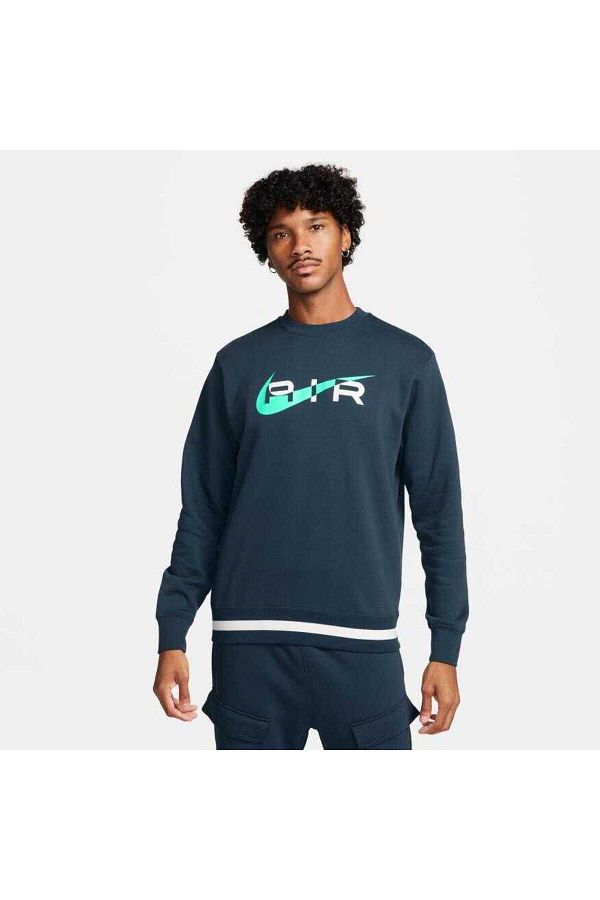 Nike air fleece crew sweatshirt navy outlet