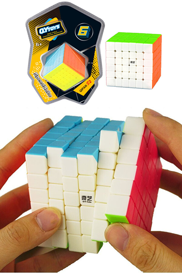 TOYFEST QY 6X6 Speed Küp Kartela Hızlı Rübik Zeka Sabır Küpü