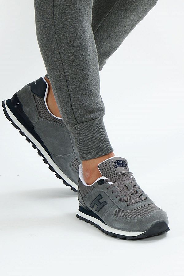 Hammer Jack-Peru Genuine Leather Gray Men's Sports Shoes 1