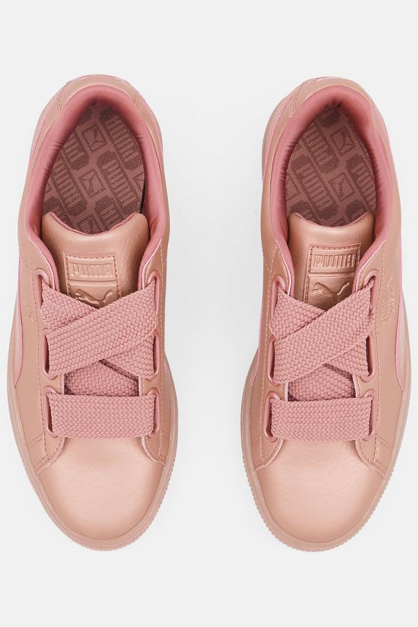 Puma Women Basket Heart Copper Shoes Copper Rose Trendyol
