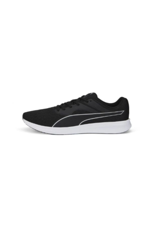 Puma black flat shoes sales