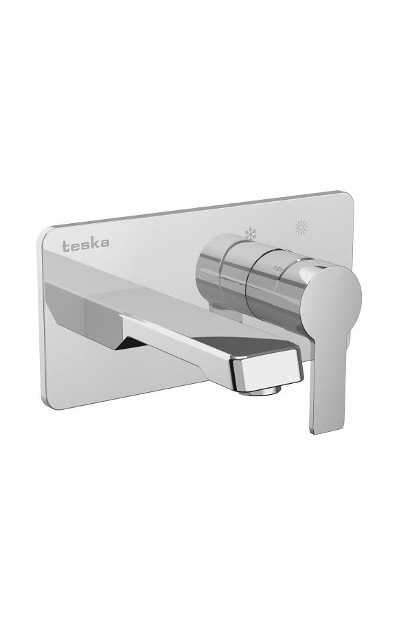 TESKA-Quasar Chrome Sink Faucet - Built-In Design 1