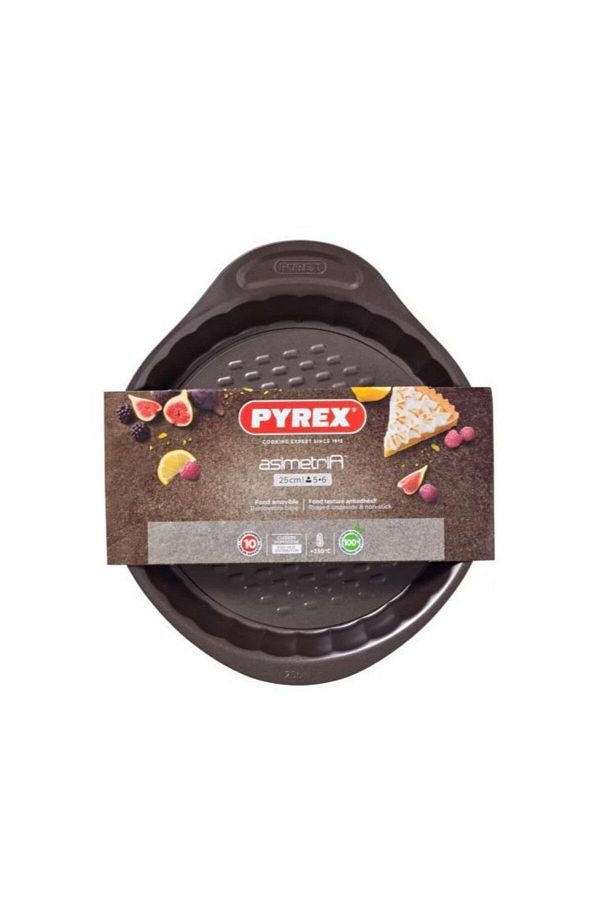 Pyrex-Asimetria 25cm Flan Pan Loose Base - Durable, Easy Release, Optimal Grip, Elegant Design 1