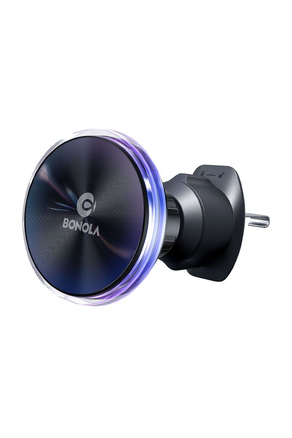 Choice Bonola Magnetic Car Wireless Charger Holder with LED Lamp for iPhone 15 Pro 14 13 Universal Car A. Trendyol