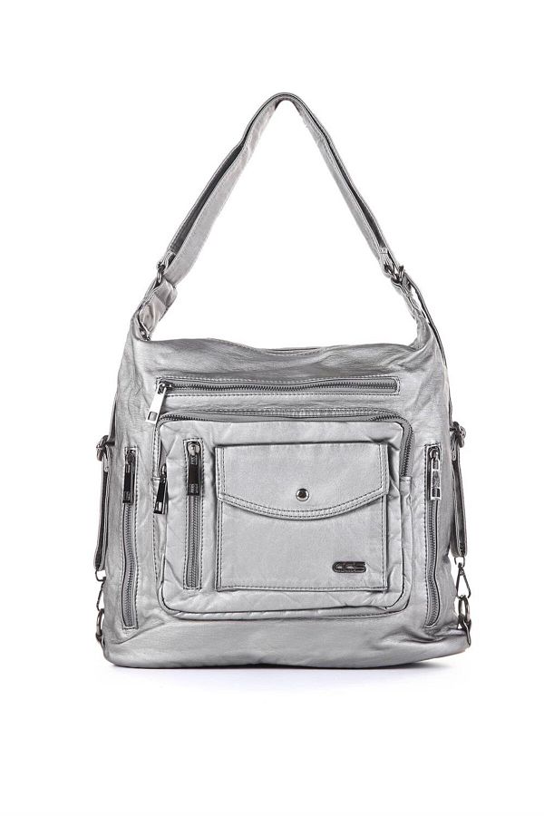 ÇÇS-Ccs 16749 Wash Leather Backpack with Shoulder Strap 1