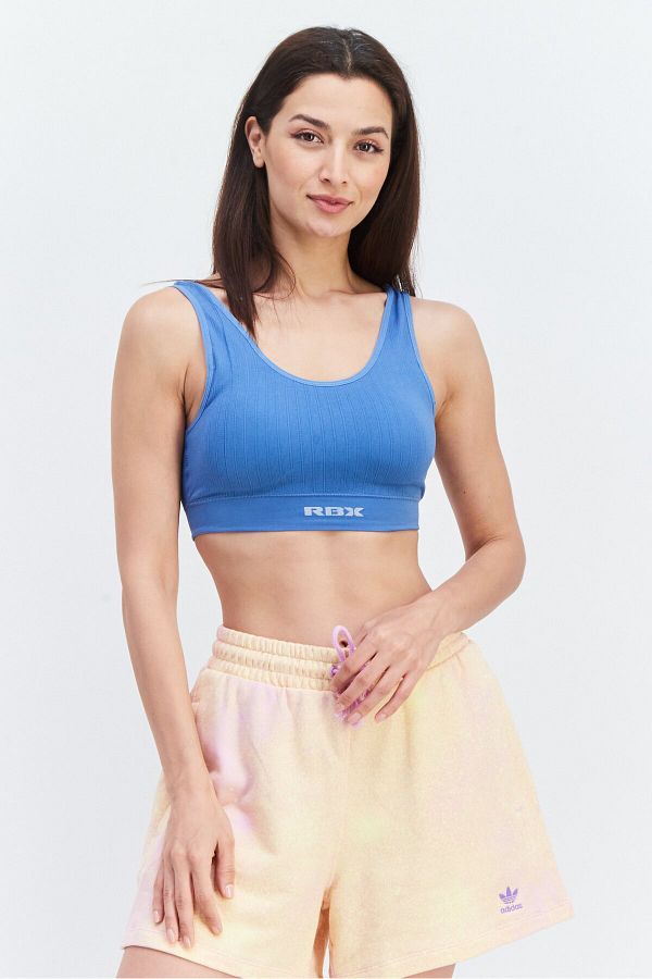 RBX Women 2pc Sportswear Fit Training Sports Bra Grey Sage Blue Trendyol