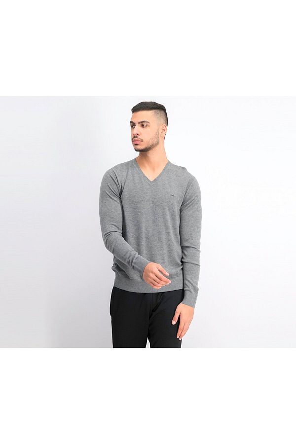 Michael Kors Men Classic V neck Sweater Ash Melange Trendyol