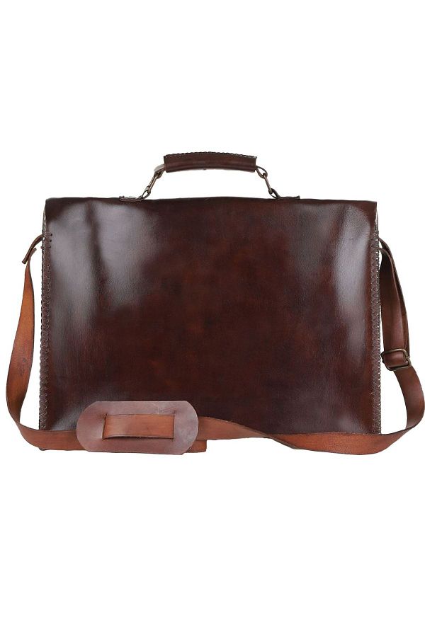 Bueno Shoes 01mba7906 Model Tan Dark Leather Laptop Bag Trendyol