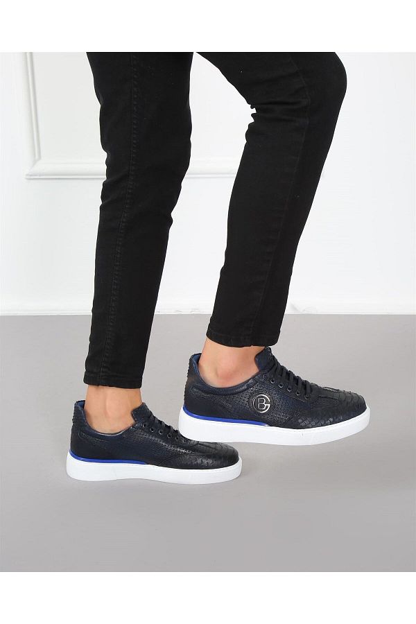 Navy snakeskin shoes clearance