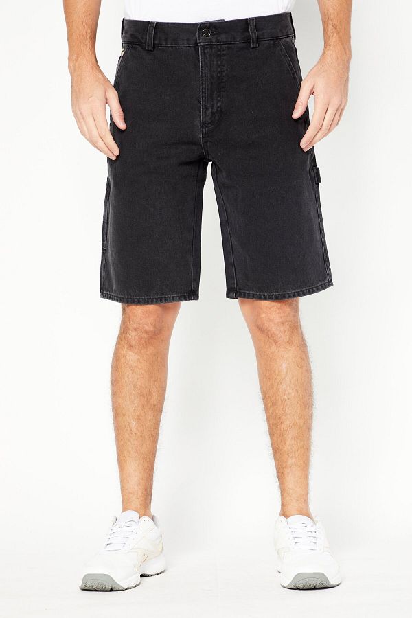 Lacoste Men Solid Denim Shorts Black Trendyol
