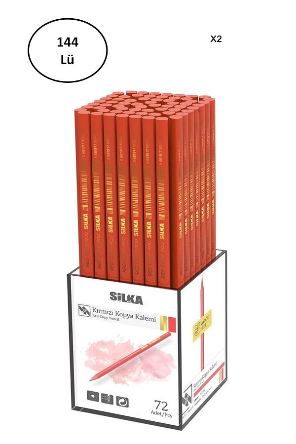 costurera-Silka 144 Pieces Red Copy Pen 1