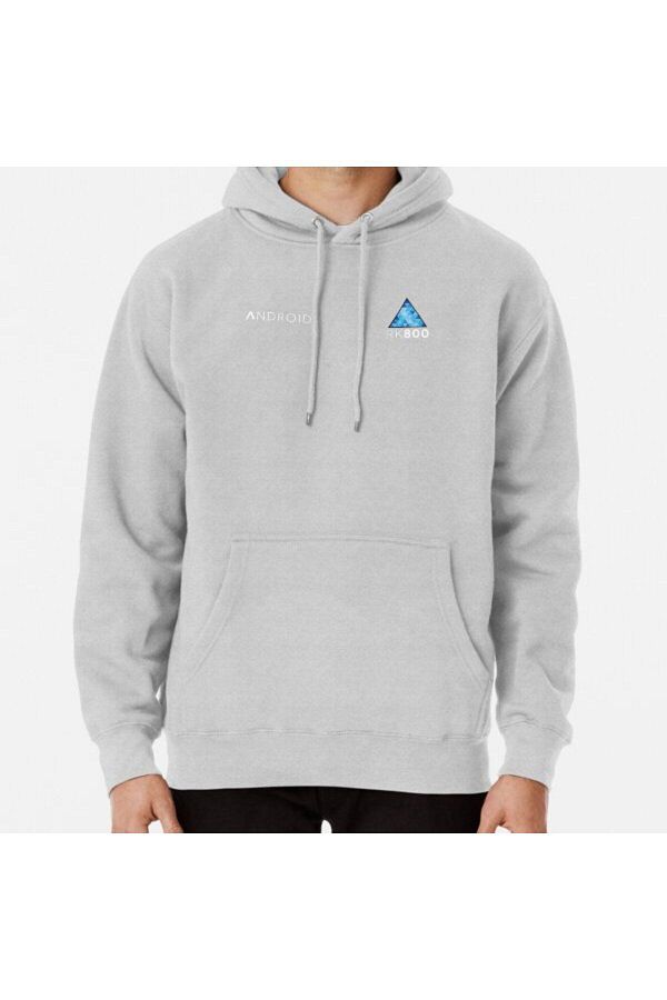 exans moda-Rk800 Connor - Android Printed Hooded Sweatshirt 1