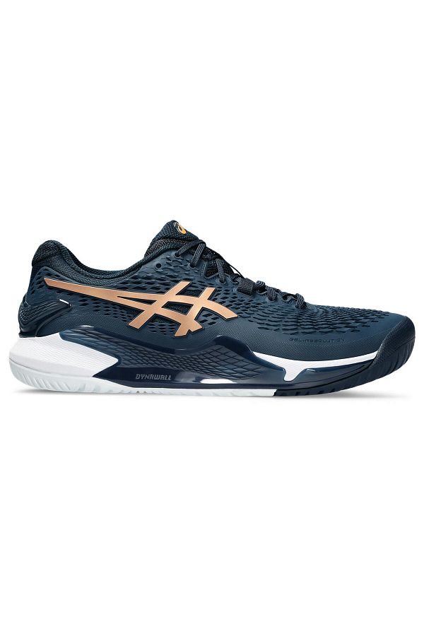 Asics-حذاء تنس جل ريسولوشن 9 للرجال باللون الأزرق الداكن 1041a468-960 1